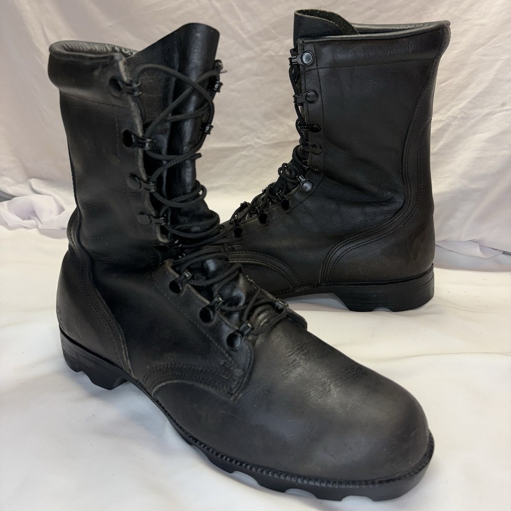 Vintage 1989 USGI RO Search Military Jungle Leather Combat Boots Men's US 9.5 D